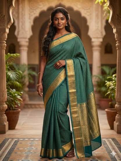 Pure Cotton Silk Saree.