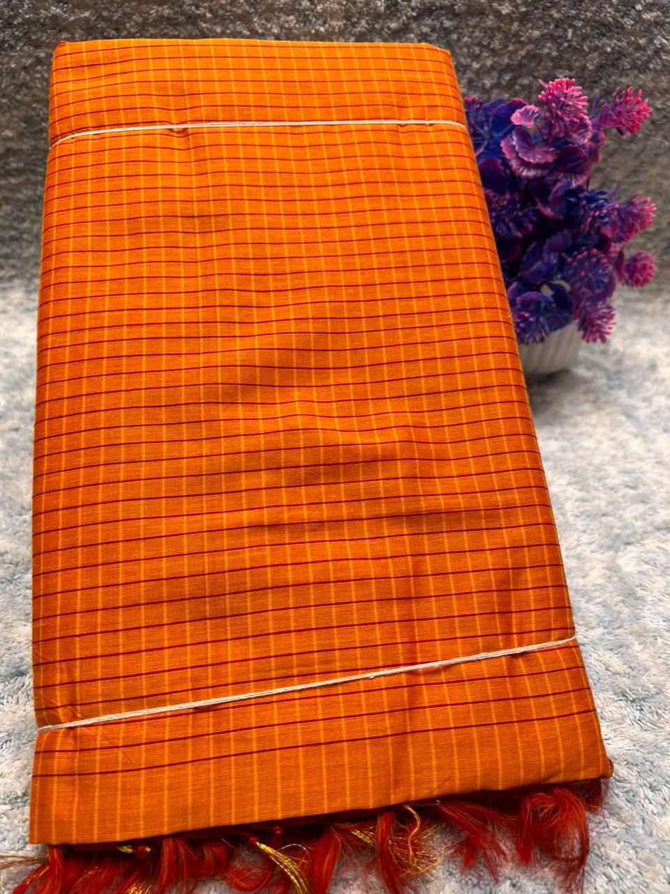 Pure Cotton Silk Saree.