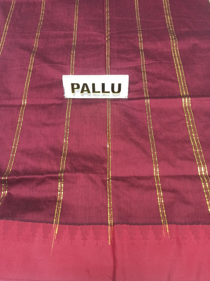 Pure Cotton Silk Saree.