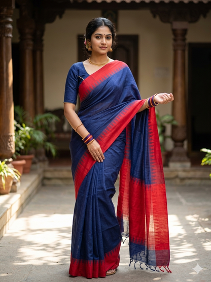 Pure Cotton Silk Saree.
