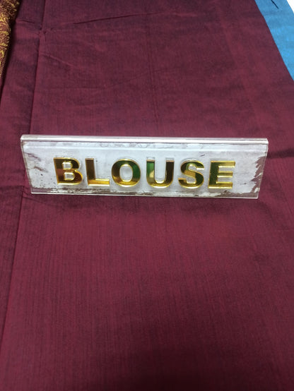 Pure Cotton Silk Saree.