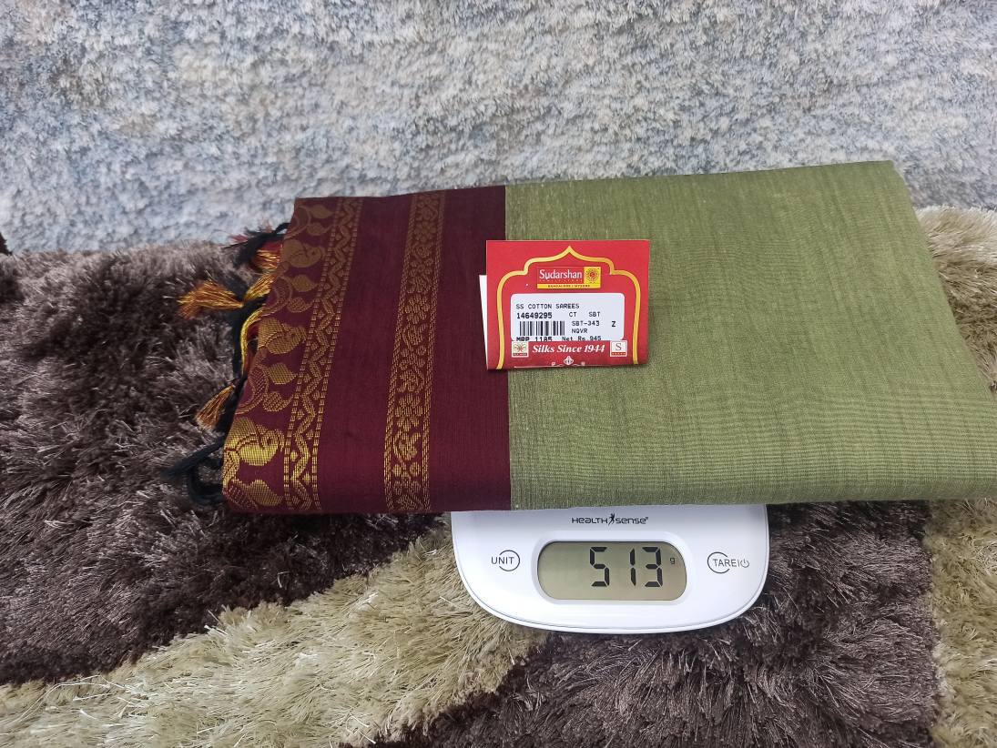 Pure Cotton Silk Saree.