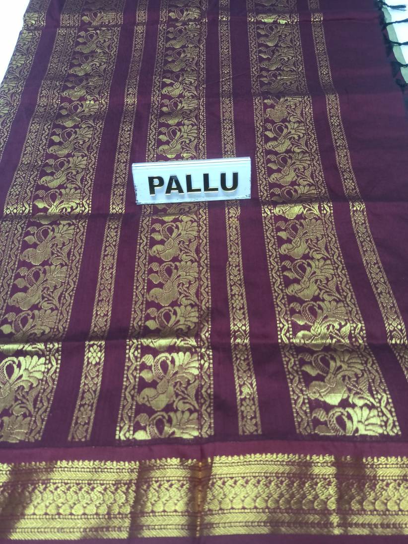 Pure Cotton Silk Saree.