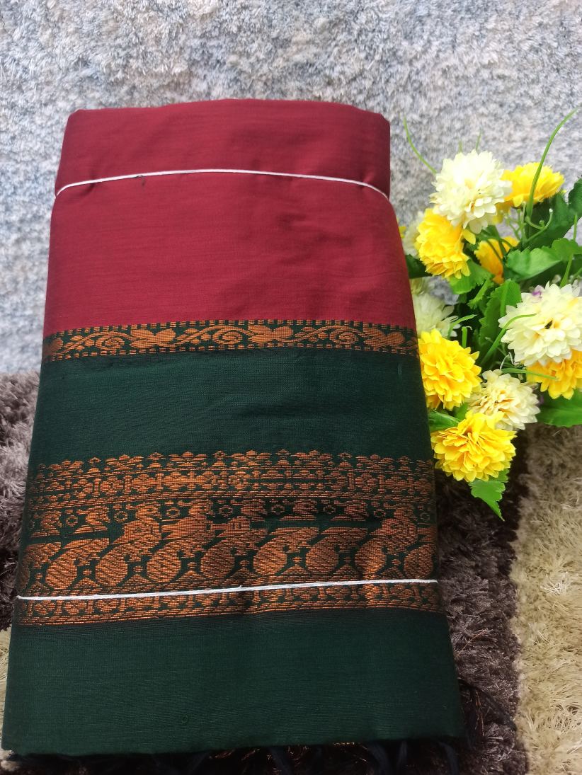 Pure Cotton Silk Saree.