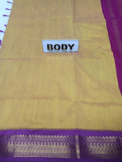 Pure Cotton Silk Saree.