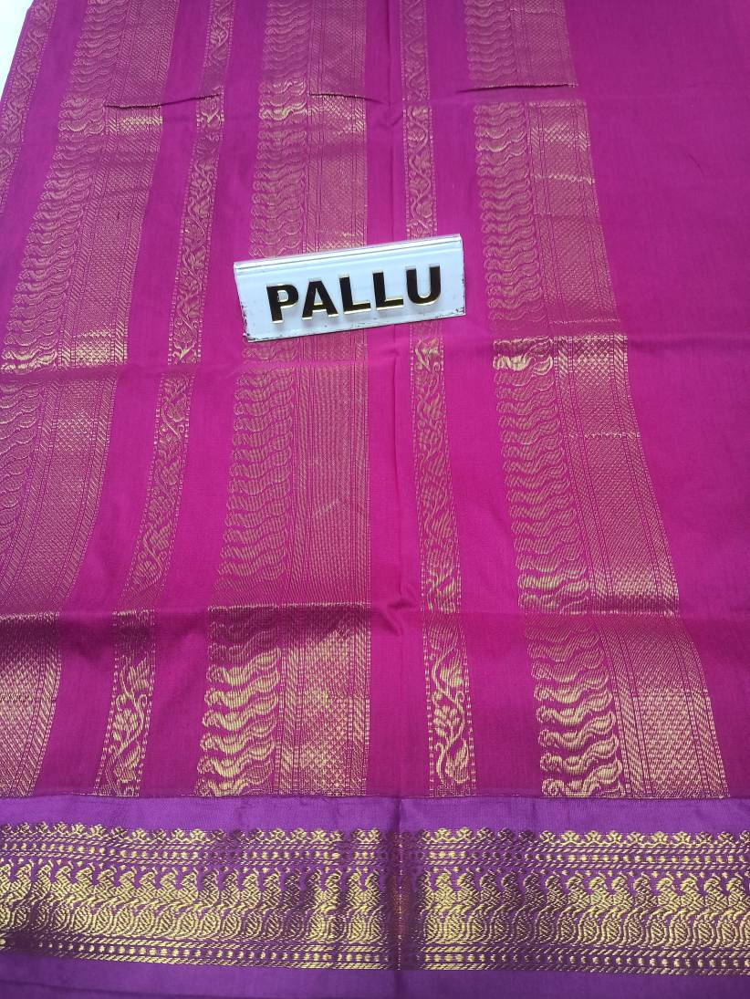 Pure Cotton Silk Saree.