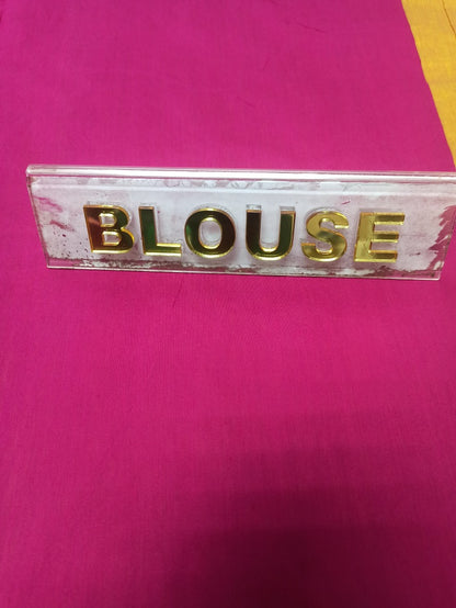 Pure Cotton Silk Saree.