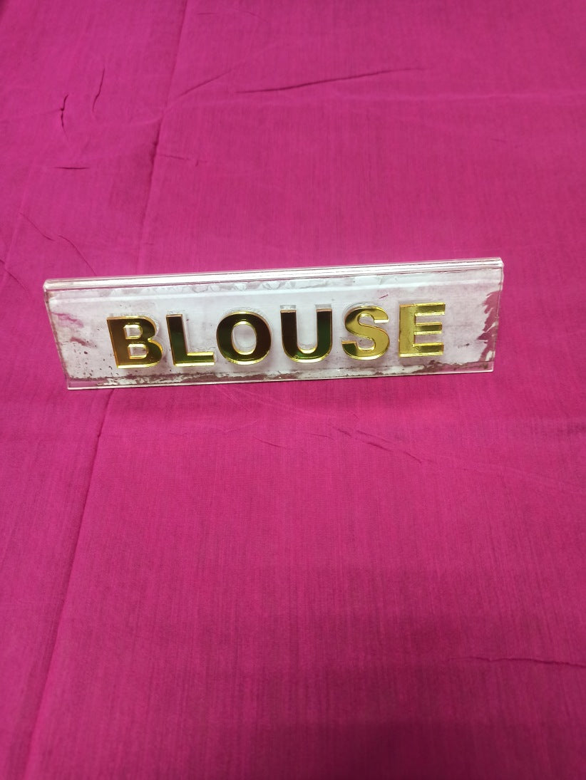 Pure Cotton Silk Saree.