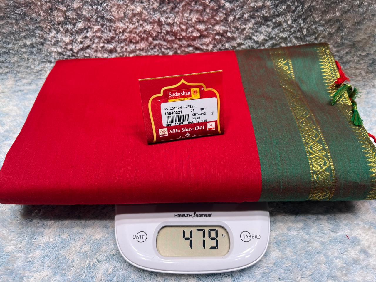Pure Cotton Silk Saree.