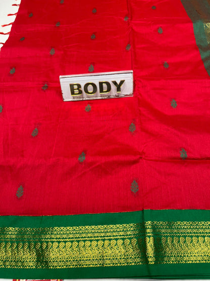 Pure Cotton Silk Saree.