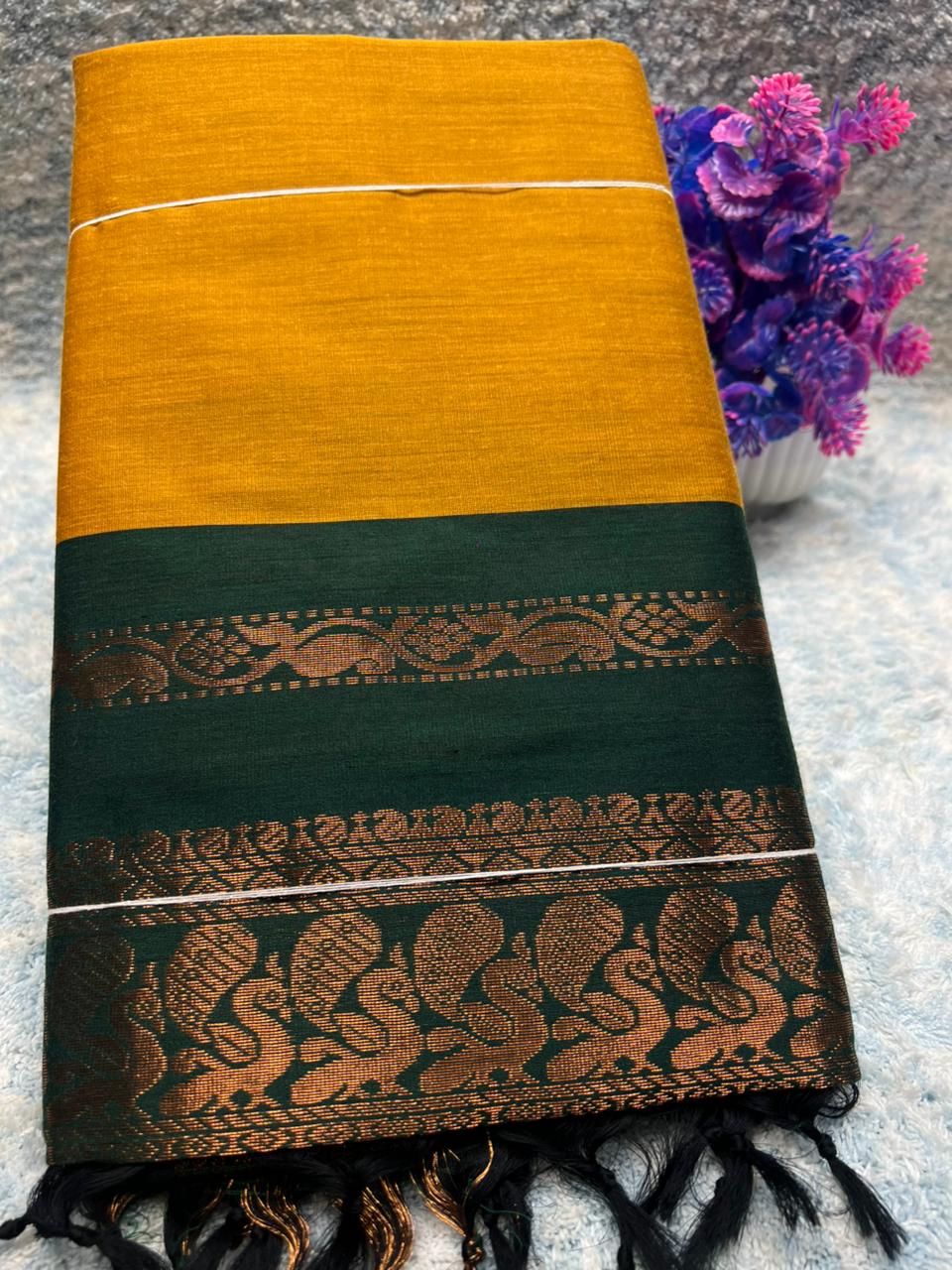 Pure Cotton Silk Saree.