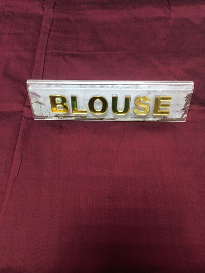 Pure Cotton Silk Saree.