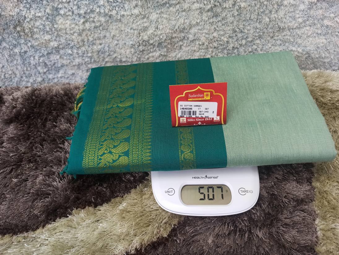 Pure Cotton Silk Saree.