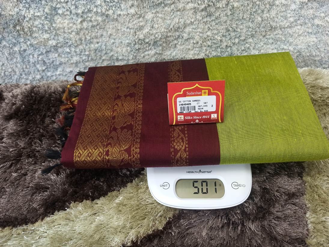 Pure Cotton Silk Saree.