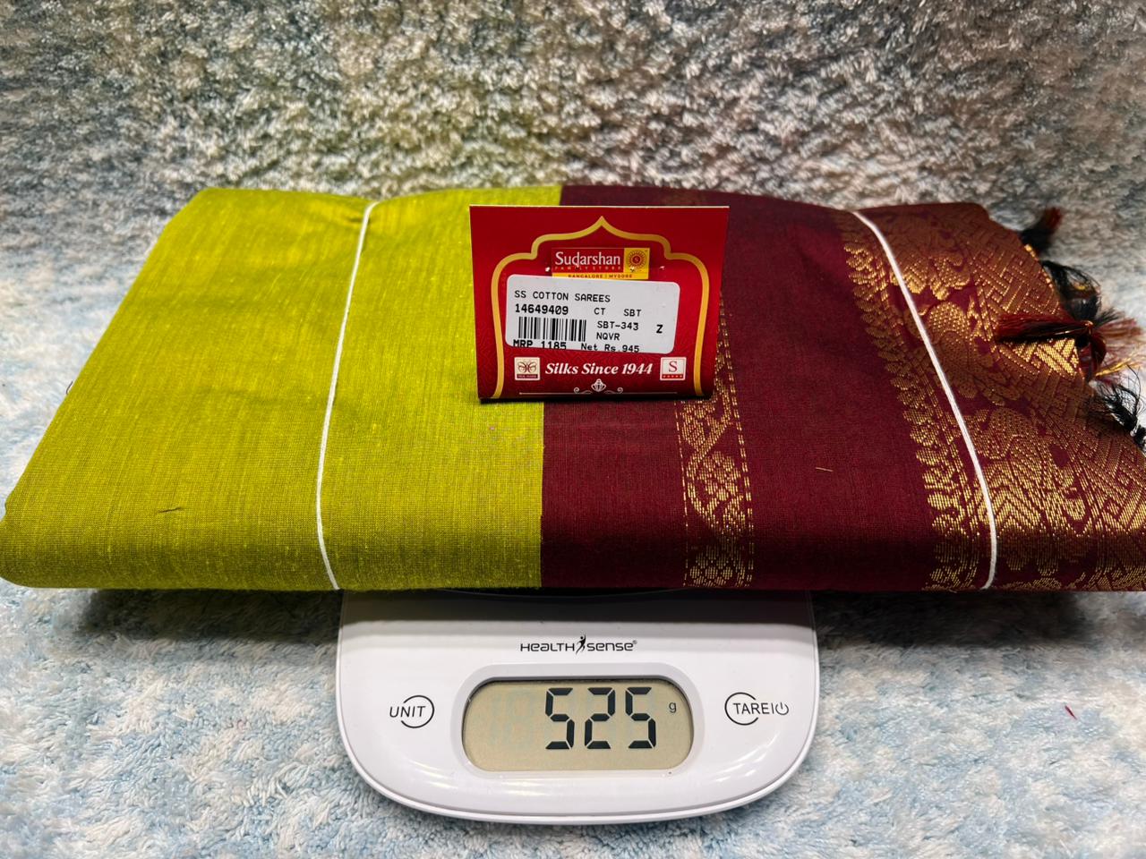 Pure Cotton Silk Saree.