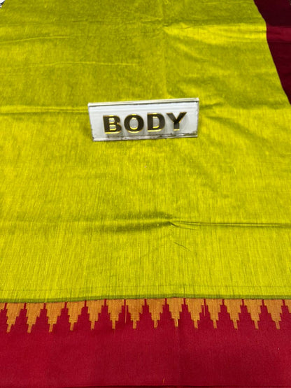 Pure Cotton Silk Saree.