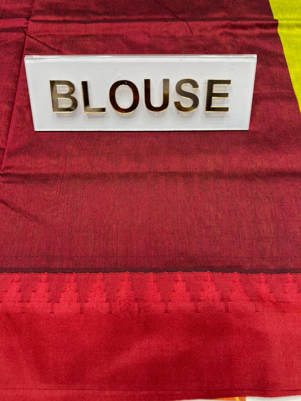 Pure Cotton Silk Saree.