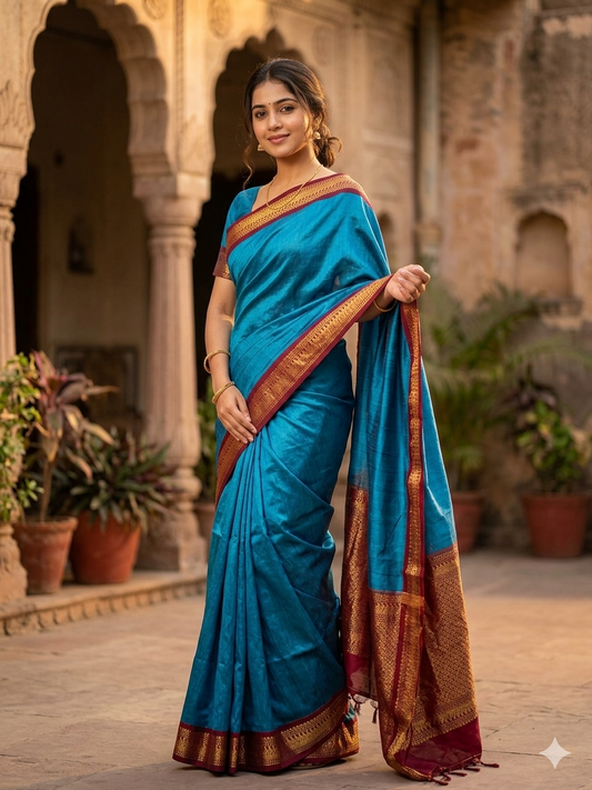 Pure Cotton Silk Saree.