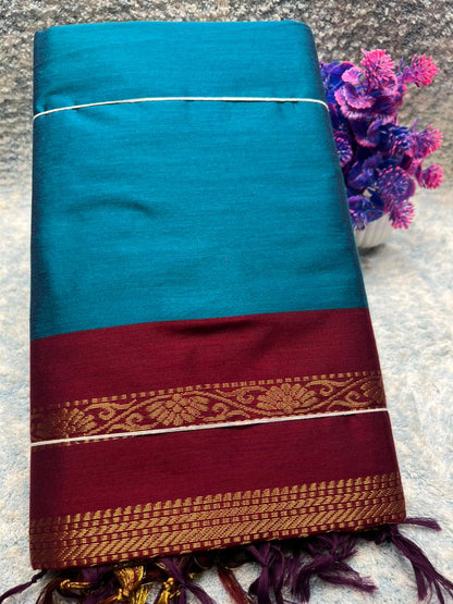 Pure Cotton Silk Saree.