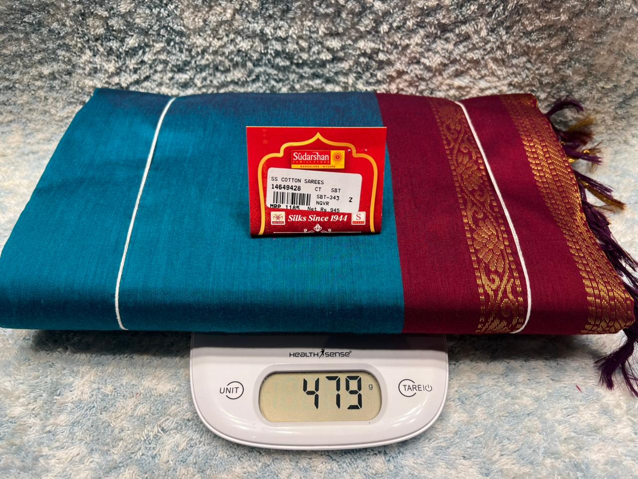 Pure Cotton Silk Saree.