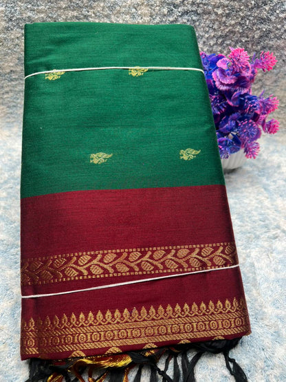 Pure Cotton Silk Saree.