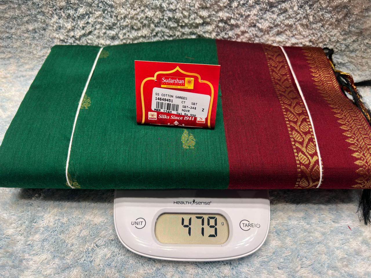 Pure Cotton Silk Saree.