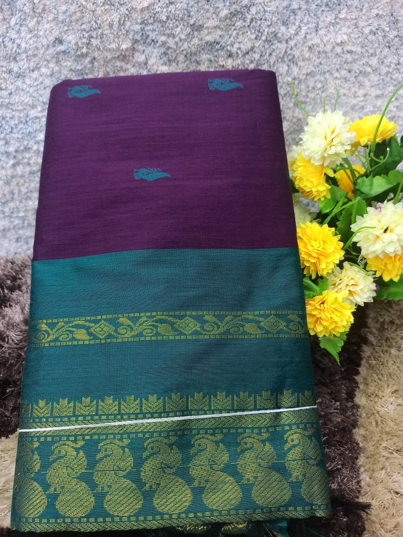 Pure Cotton Silk Saree.