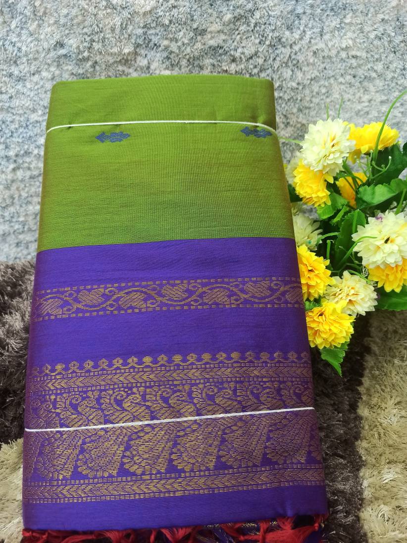 Pure Cotton Silk Saree.