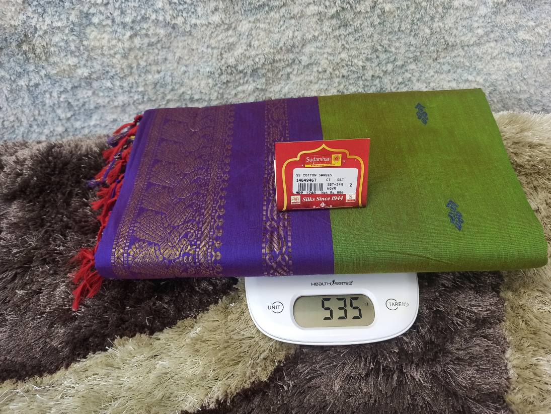 Pure Cotton Silk Saree.