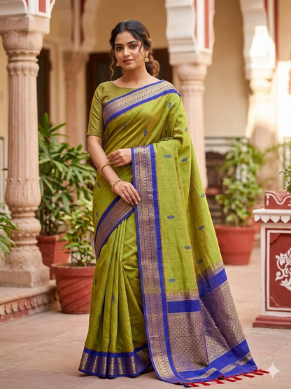 Pure Cotton Silk Saree.