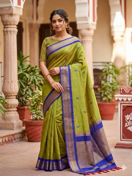 Pure Cotton Silk Saree.