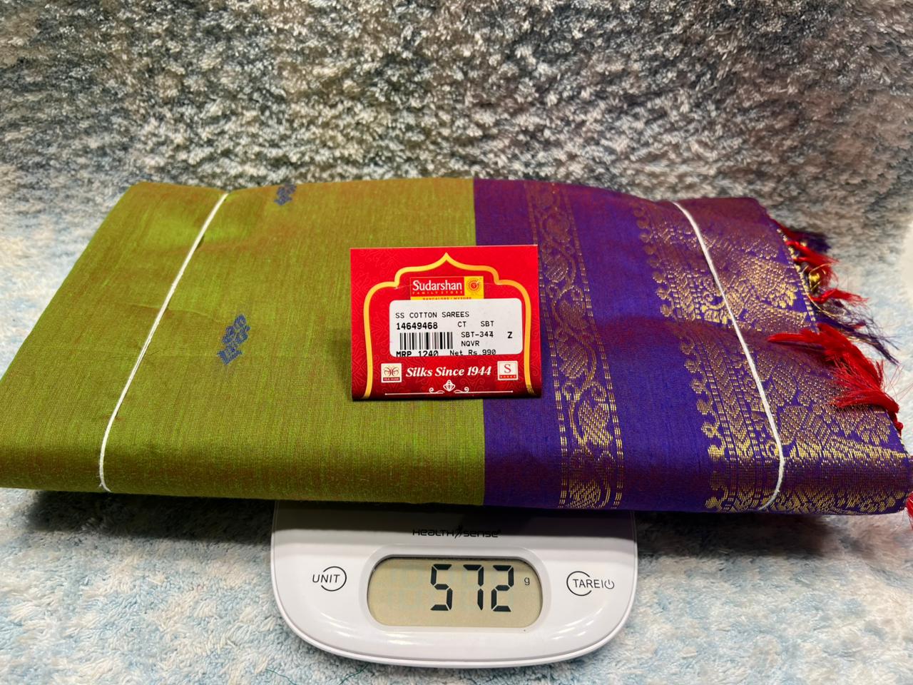 Pure Cotton Silk Saree.