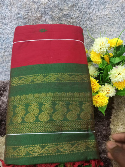 Pure Cotton Silk Saree.
