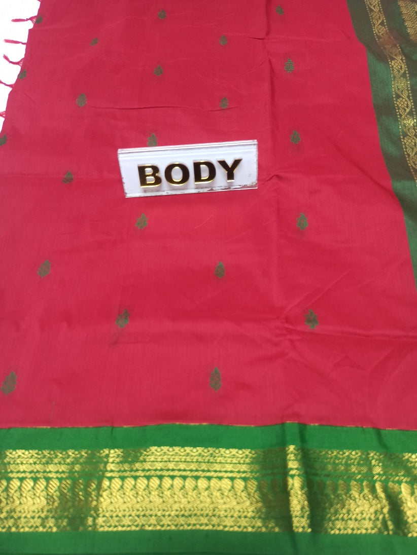 Pure Cotton Silk Saree.