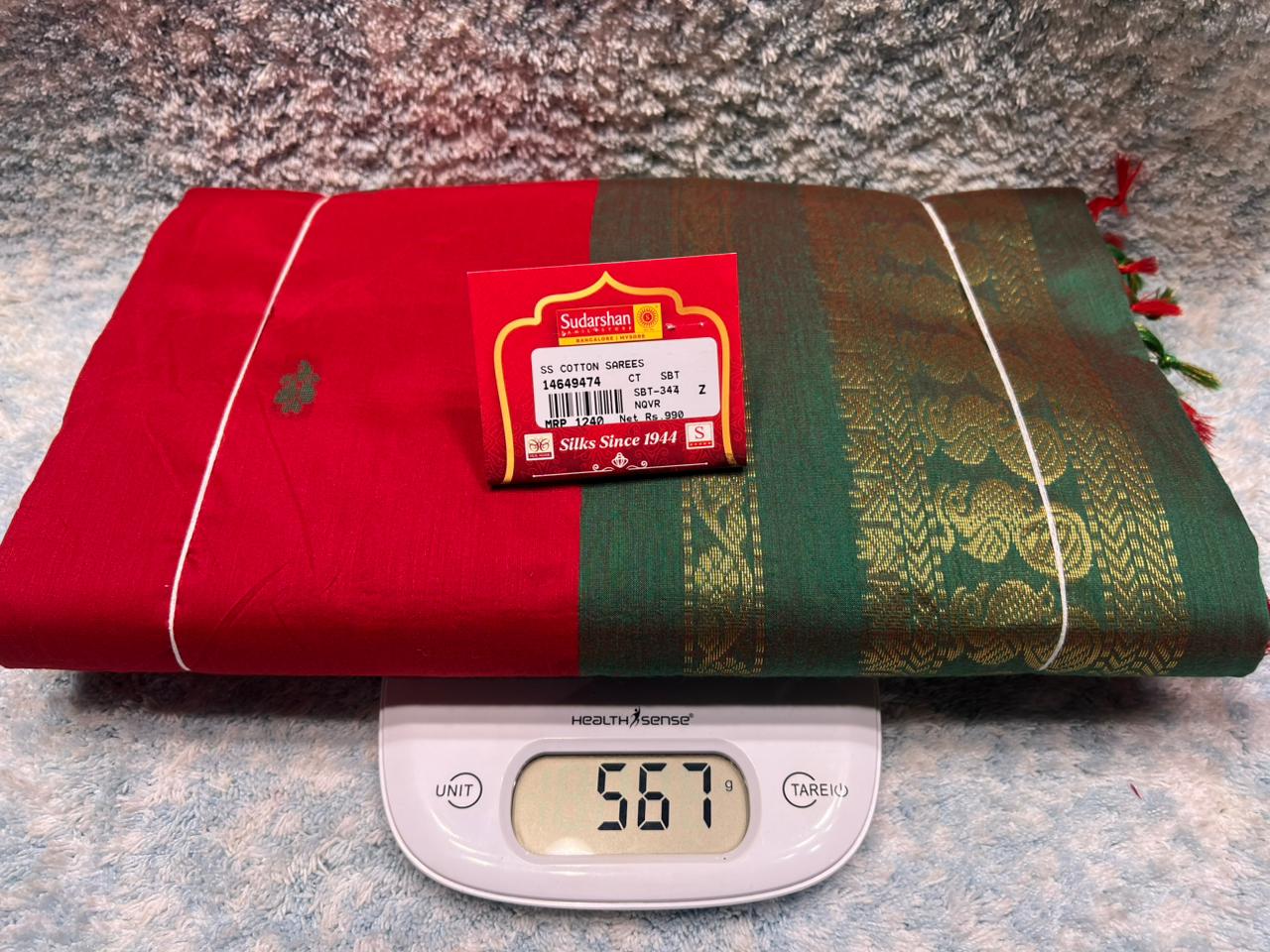 Pure Cotton Silk Saree.