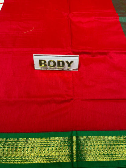Pure Cotton Silk Saree.