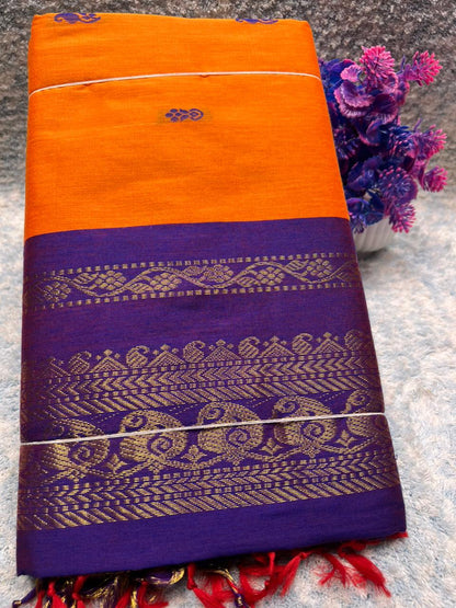 Pure Cotton Silk Saree.
