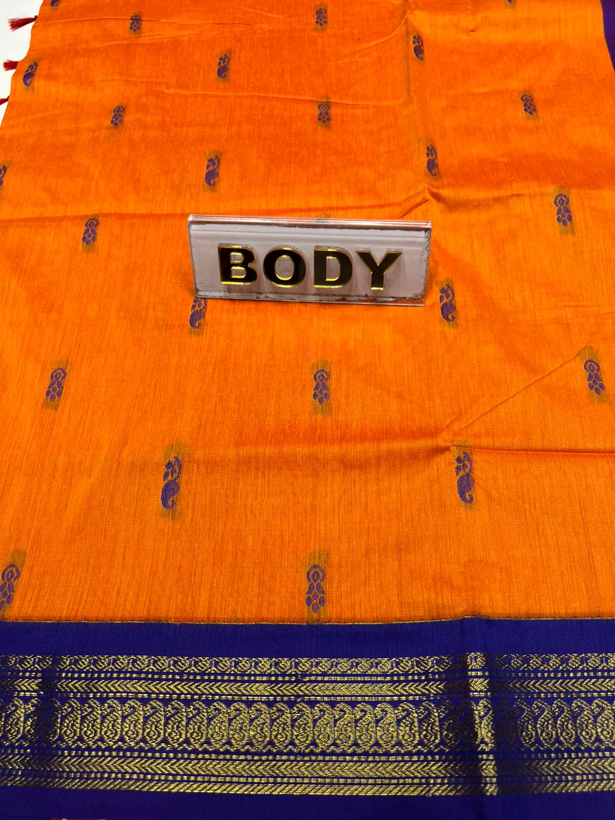 Pure Cotton Silk Saree.