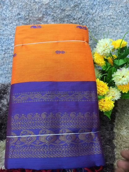 Pure Cotton Silk Saree.