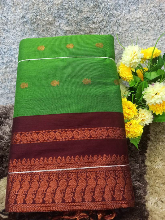 Pure Cotton Silk Saree.