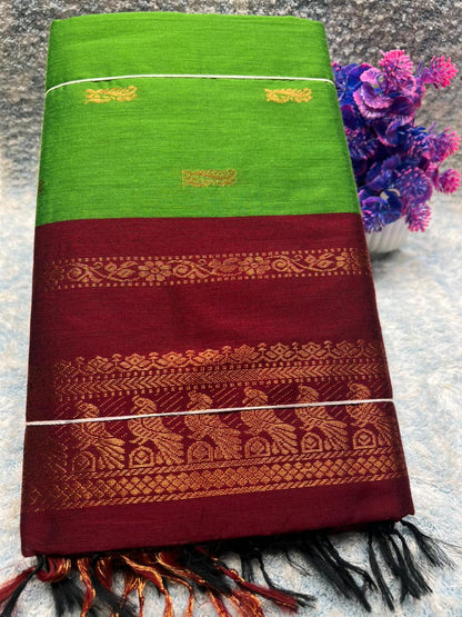 Pure Cotton Silk Saree.