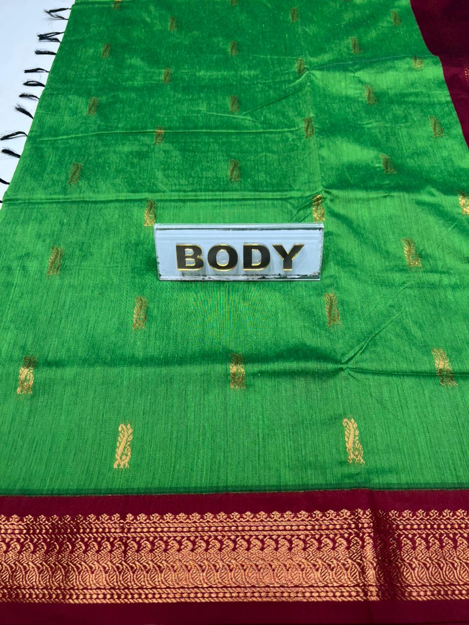 Pure Cotton Silk Saree.