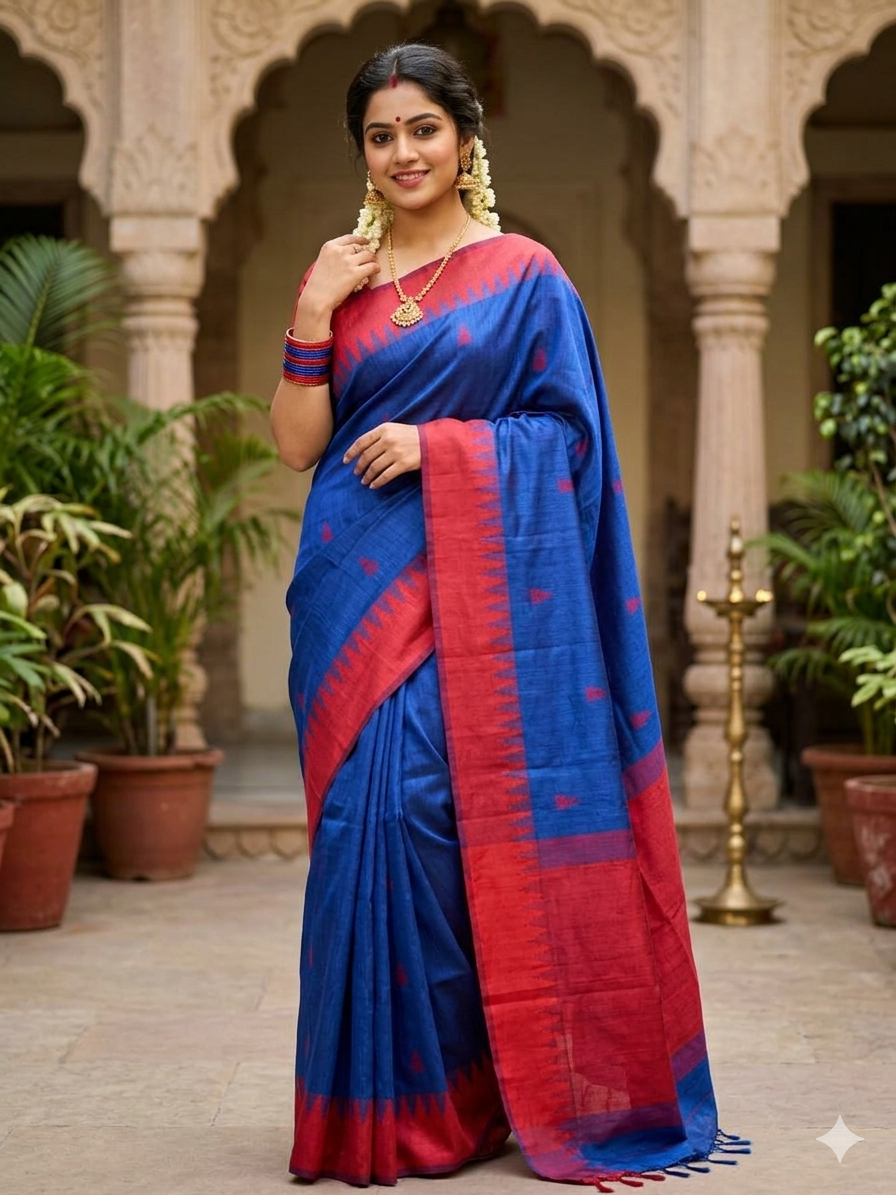 Pure Cotton Silk Saree.