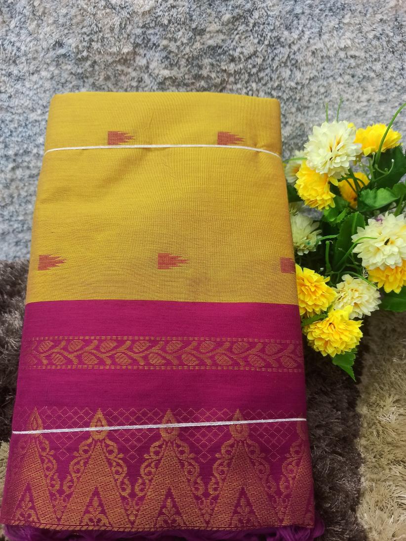 Pure Cotton Silk Saree.