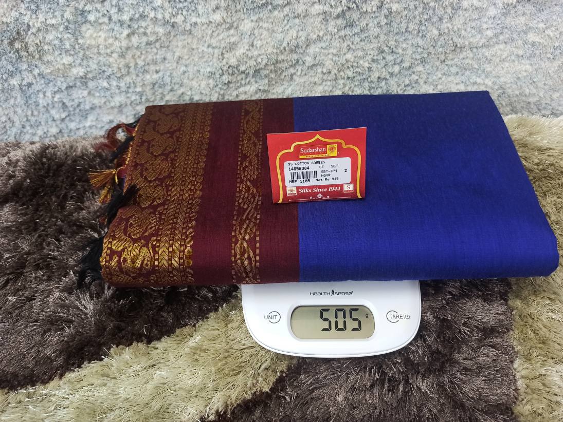 Pure Cotton Silk Saree.