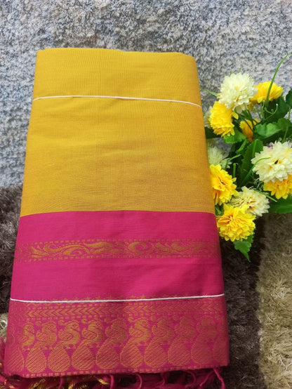 Pure Cotton Silk Saree.