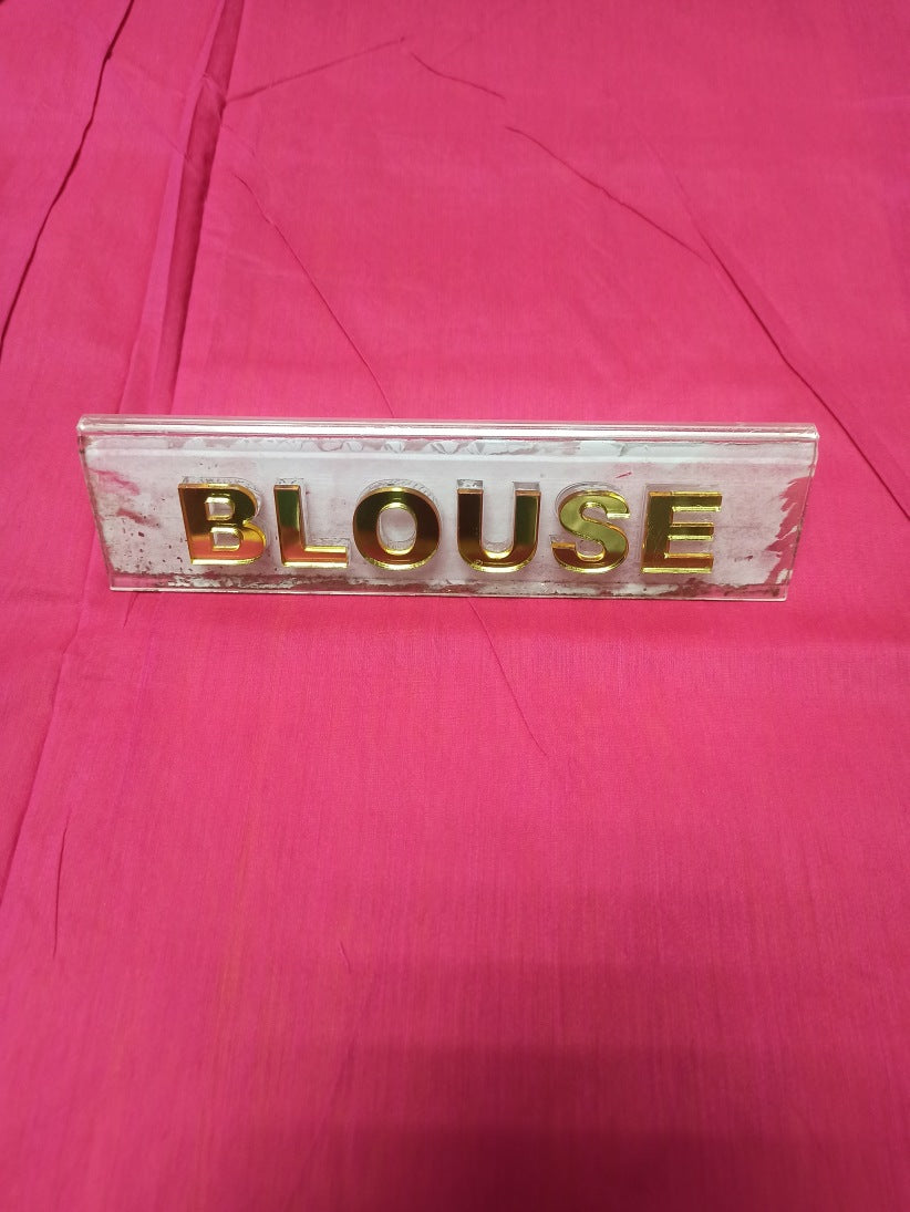 Pure Cotton Silk Saree.