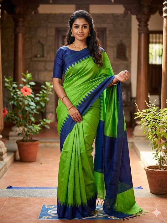 Pure Cotton Silk Saree.