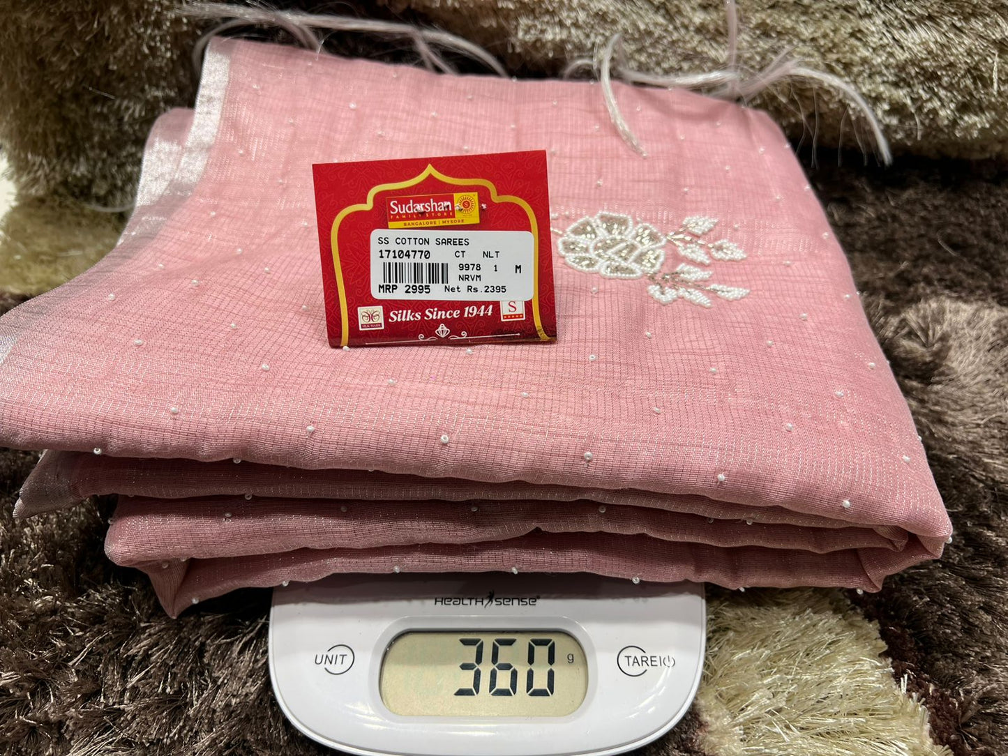 Pure Cotton Silk Saree.