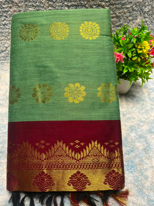 Pure Cotton Silk Saree